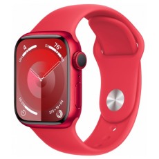 Часы Apple Watch Series 9 GPS 45мм корпус из алюминия красный, ремешок красный