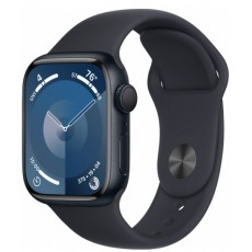 Часы Apple Watch Series 9 GPS 45мм корпус из алюминия темная ночь, ремешок черный
