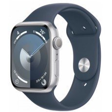 Часы Apple Watch Series 9 GPS 41мм корпус из алюминия серебро, ремешок синий