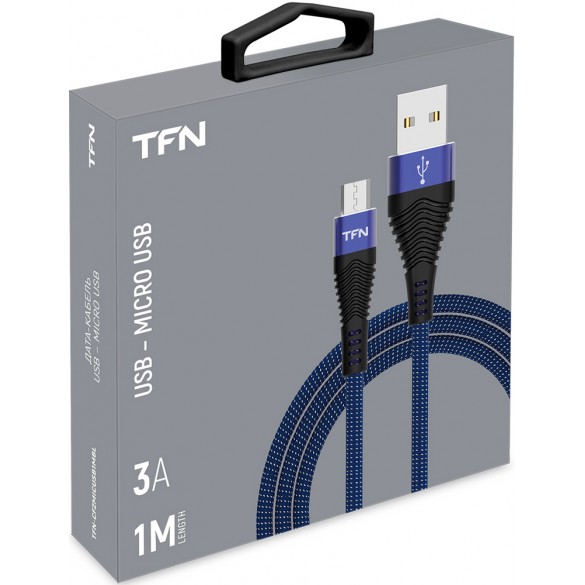 Кабель TFN USB-Micro USB 3A 1М