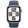 Часы Apple Watch SE 2022 40мм корпус из алюминия серебро, ремешок синий