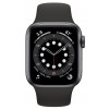 Часы Apple Watch Series 6 44mm корпус из алюминия серый космос, ремешок черный