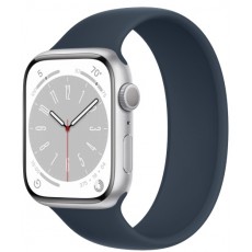 Часы Apple Watch Series 8 41мм корпус из алюминия серебро, ремешок синий