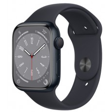 Часы Apple Watch Series 8 45мм корпус из алюминия черный, ремешок черный