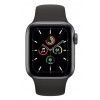 Часы Apple Watch SE 44mm корпус из алюминия черного цвета, ремешок черный