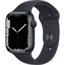 Apple Watch Series 7 41 мм, корпус из алюминия темная ночь, ремешок черный