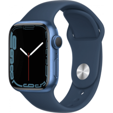 Apple Watch Series 7 41 мм, корпус из алюминия синий, ремешок синий
